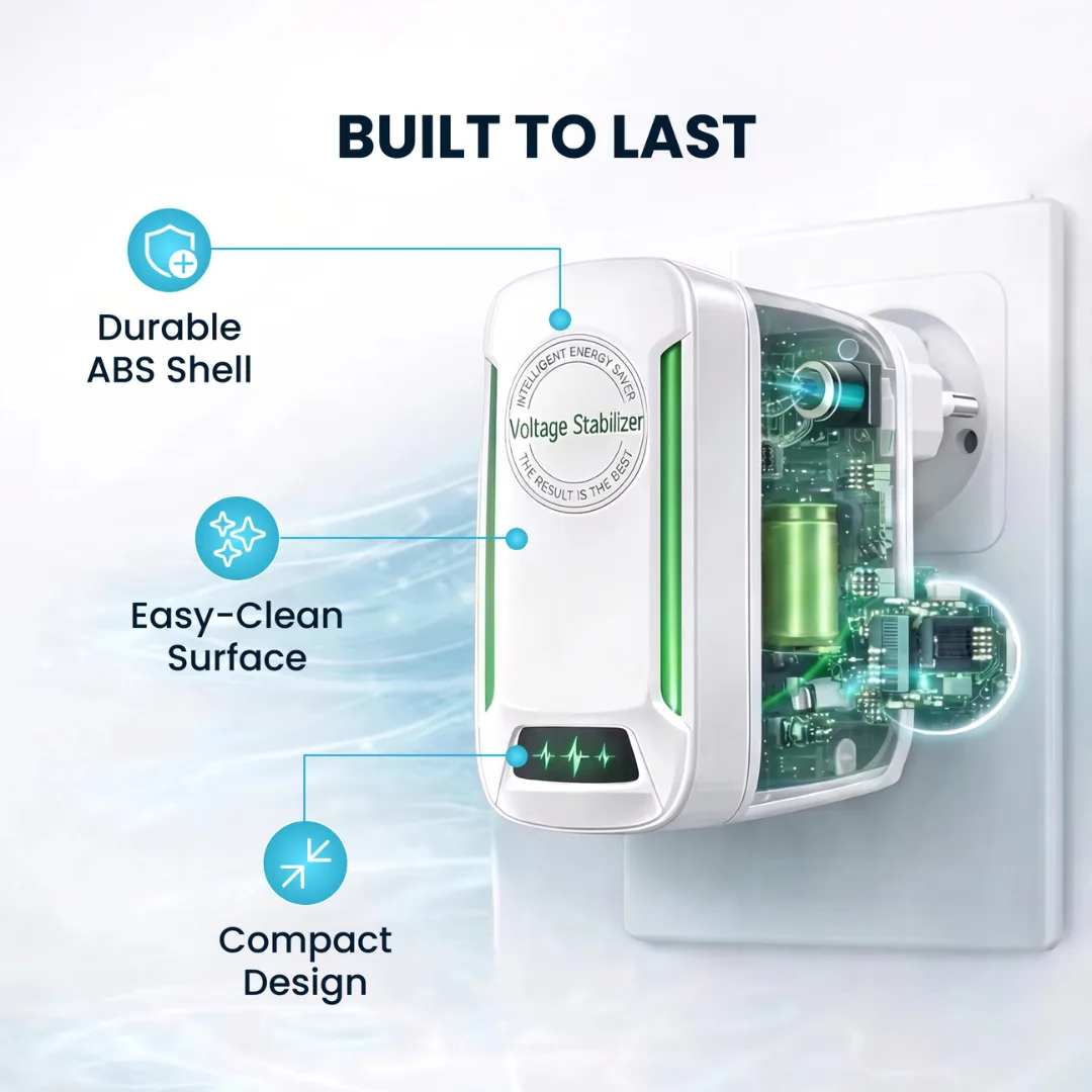 WattSaver built to last with durable ABS shell, easy-clean surface, and compact design